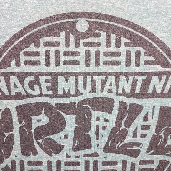 Vintage NICKLEODEON Teenage Mutant Ninja Turtles Tee Shirt Medium US M Green - Picture 4 of 10